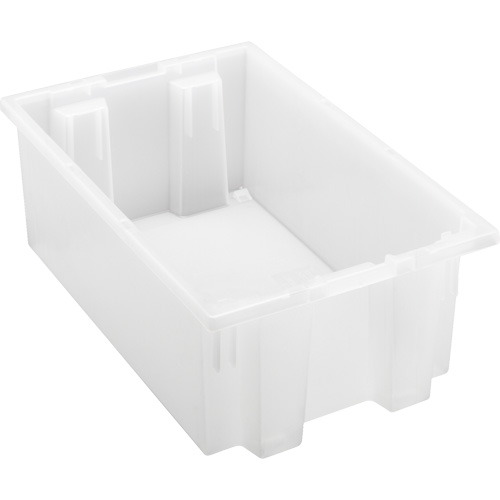 Contenant robuste Stack & Nest, 6" x 11" x 18", Transparent Nia-Chem Ltd.