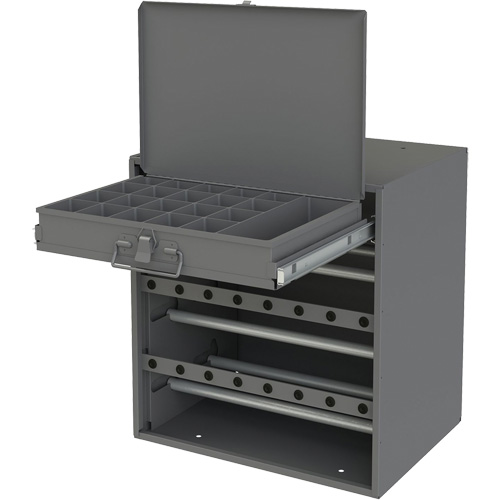 Wire and Terminal Storage Cabinet, Steel, 1 Drawers, 15-9/16" x 11-7/8" x 16-3/8", Grey Nia-Chem Ltd.