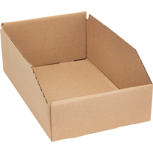 Deep Corrugated Parts Bins, 7-5/8" W x 11-5/16" D x 4-1/2" H, Beige Nia-Chem Ltd.