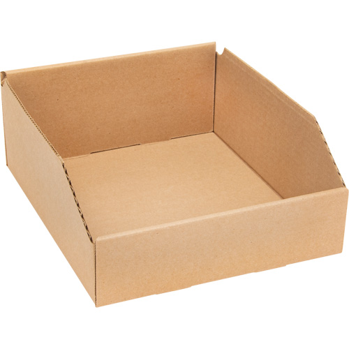 Boîtes profondes en carton ondul&eacute;, 11-3/4" la x 11-1/4" p x 4-1/2" h, Beige Nia-Chem Ltd.