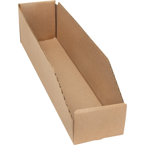 Boîtes profondes en carton ondul&eacute;, 3-3/4" la x 17-1/4" p x 4-1/2" h, Beige Nia-Chem Ltd.