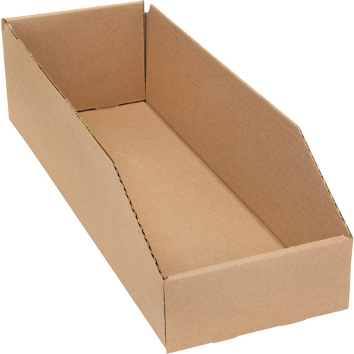 Deep Corrugated Parts Bins, 5-3/4" W x 17-1/4" D x 4-1/2" H, Beige Nia-Chem Ltd.
