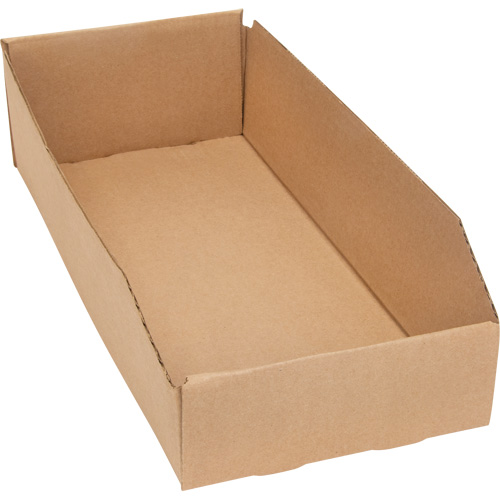 Deep Corrugated Parts Bins, 7-3/4" W x 17-1/4" D x 4-1/2" H, Beige Nia-Chem Ltd.