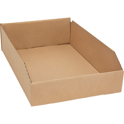 Boîtes profondes en carton ondul&eacute;, 11-3/4" la x 17-1/4" p x 4-1/2" h, Beige Nia-Chem Ltd.