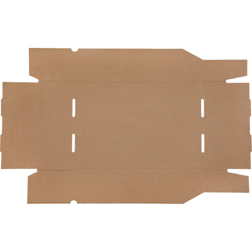 Boîtes profondes en carton ondul&eacute;, 11-3/4" la x 17-1/4" p x 4-1/2" h, Beige Nia-Chem Ltd.