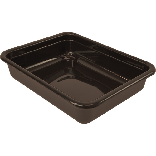 Bac d'entreposage tout usage &agrave; fond plat, 5" ha x 15" p x 20" lo, Plastique, Brun Nia-Chem Ltd.
