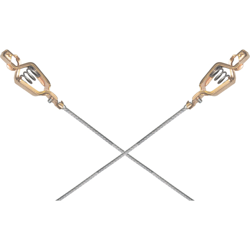 Light-Duty Bonding & Grounding Wire Assemblies - Two Alligator Clips Nia-Chem Ltd.