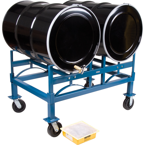 Ensembles de porte-barils & socle roulant empilables, 2 barils, Capacit&eacute; de 1600 lb, 46" la x 30" p x 21-1/2" h Nia-Chem Ltd.