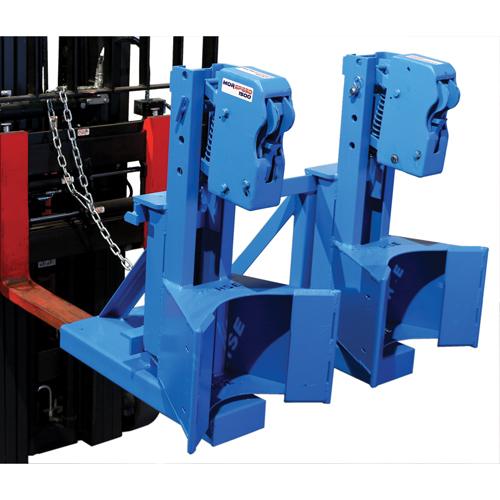 Manipulateur de barils MORSPEED 1500 pour chariot &eacute;l&eacute;vateur, Pour 55 gal. US (45 gal. imp.) Nia-Chem Ltd.