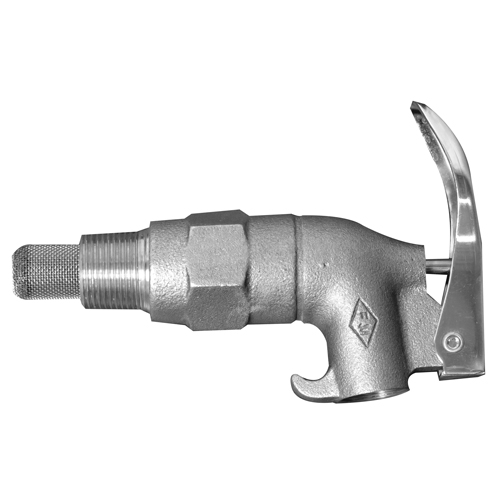 Soupape de baril en zinc avec pare-flamme, Alliage de zinc, entr&eacute;e NPT 3/4" Nia-Chem Ltd.