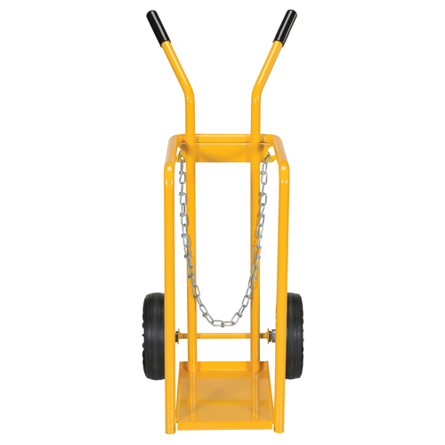 Gas Cylinder Cart, Mold-on Rubber Wheels, 9-13/16" W x 16" L Base, 150 lbs. Nia-Chem Ltd.