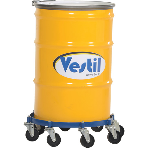Chariot pour baril octogonal, Acier, Capacit&eacute;e 2000 lb, Diam&egrave;tre 27-1/16", Roue en Fonte Nia-Chem Ltd.