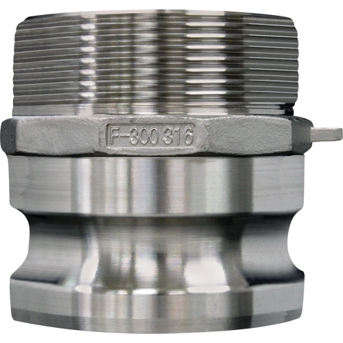 Cam & Groove Coupling, Stainless Steel, Type F, 2-1/2", Male NPT, 150 PSI Nia-Chem Ltd.