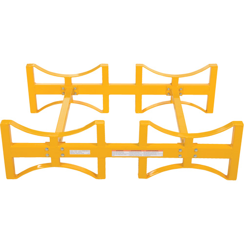 Porte-barils empilable en acier, 2 barils, Capacit&eacute; de 1600 lb, 45-1/2" la x 29-7/8" p x 12-3/4" h Nia-Chem Ltd.