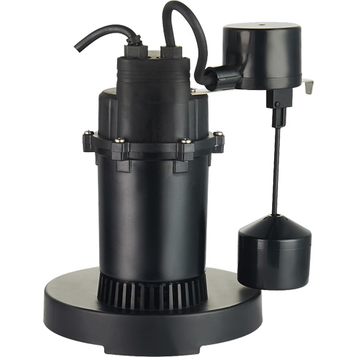 Thermoplastic Submersible Sump Pump, 2560 GPH, 115 V, 4.6 A, 1/3 HP Nia-Chem Ltd.