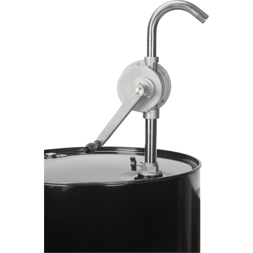 Pompe rotative pour baril, Acier inoxydable, Pour capacit&eacute; 55 gal., 12 oz/course Nia-Chem Ltd.