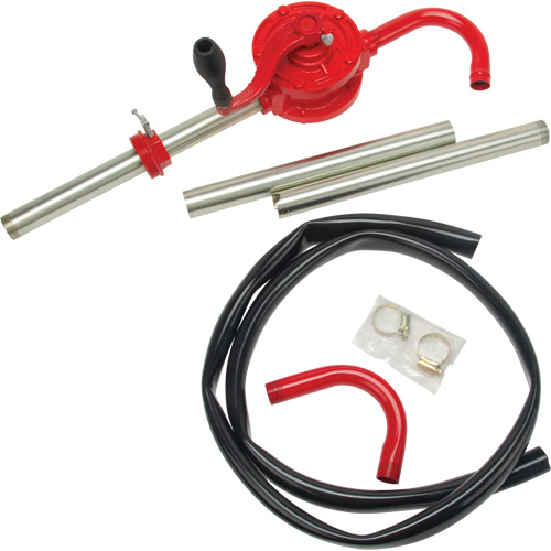 Pompe rotative pour baril, Fonte/Acier, Pour capacit&eacute; 30-55 gal., 8 oz/course Nia-Chem Ltd.
