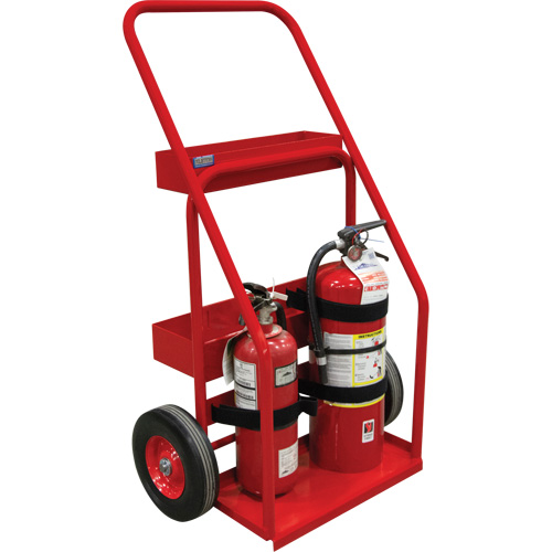 Hot Works Fire Prevention Cart, Semi-Pneumatic Wheels, 17.75" W x 8.9" L Base, 100 lbs. Nia-Chem Ltd.