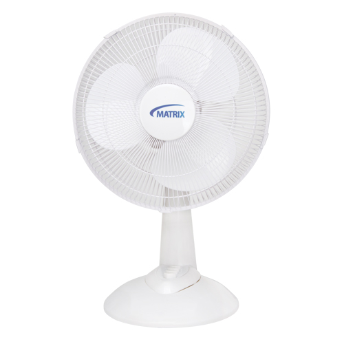 Ventilateur oscillant &agrave; boutons-poussoirs pour bureau, Diam&egrave;tre 12", 3 vitesses Nia-Chem Ltd.