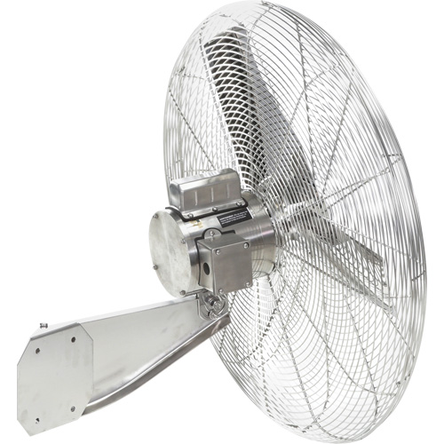 Ventilateurs en acier inoxydable lavables &agrave; grande eau pour service alimentaire, Industriel, 1 vitesses, Diam&egrave;tre de 30" Nia-Chem Ltd.