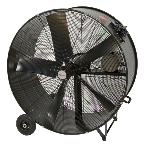 Ventilateur tambour robuste et fixe &agrave; courroie, Industriel, 2 vitesses, Diam&egrave;tre de 42" Nia-Chem Ltd.