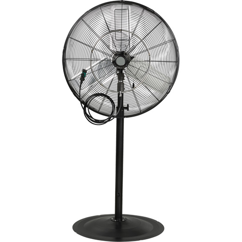 Waterproof Motor Misting & Oscillating Pedestal Fan, Heavy-Duty, 3 Speed, 30" Diameter Nia-Chem Ltd.
