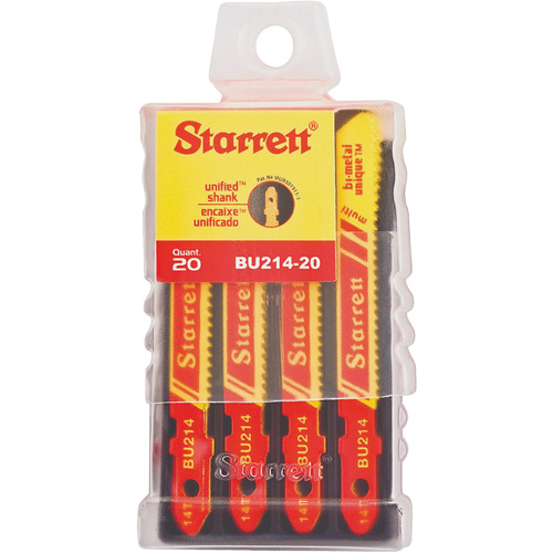 Lames pour scie sauteuse Unified Shank, Bim&eacute;tal, 2" lo, 14 dents par pouce Nia-Chem Ltd.