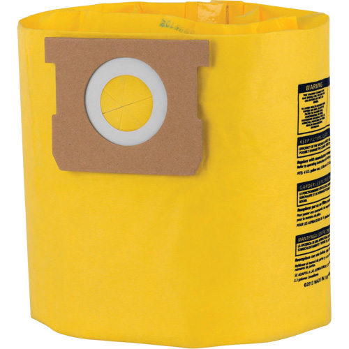 Sacs filtrants jetables &agrave; haute efficacit&eacute; de type D, 4 gal. US Nia-Chem Ltd.