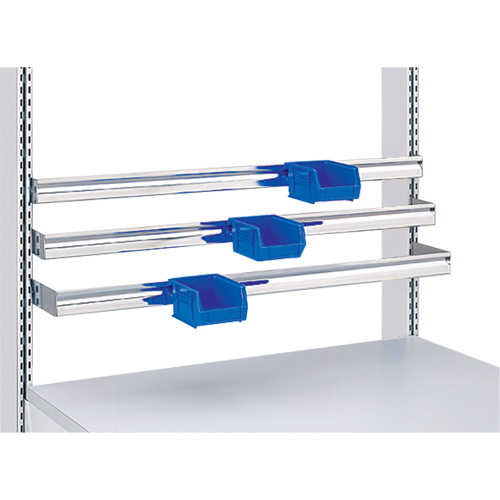 Postes de travail modulaires ergonomiques - Rails pour bacs &agrave; pi&egrave;ces de service l&eacute;ger Nia-Chem Ltd.