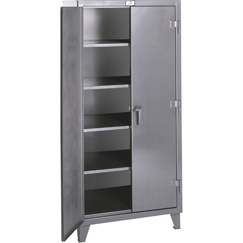 Armoires de rangement Rough & Tough, Acier, 4 Tablettes, 72" h x 48" la x 24" P, Gris Nia-Chem Ltd.