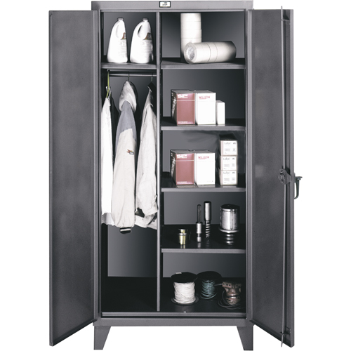 Armoires de rangement/penderies, Acier, 60" la x 24" p x 72" h, Gris Nia-Chem Ltd.