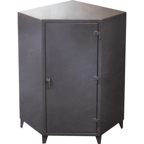 Armoires de coin, Acier, 4 Tablettes, 72" h x 48" la x 24" P, Gris Nia-Chem Ltd.