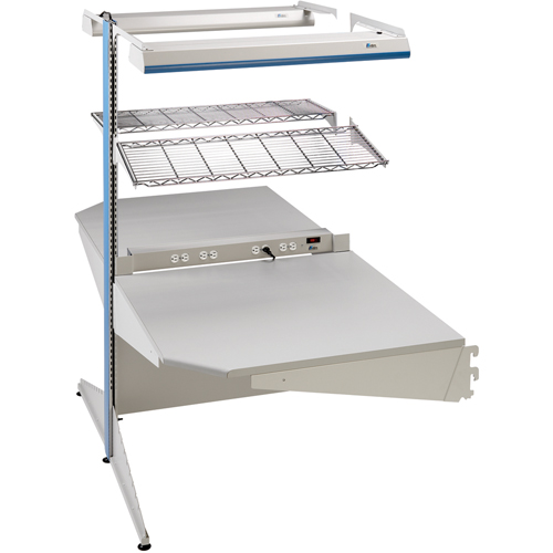 Arlink Preconfigured Workstation, 36" W x 56" D x 84" H, Double Sided Corner Add-On Nia-Chem Ltd.