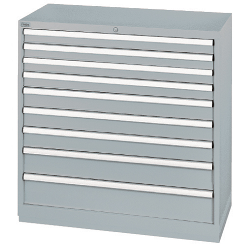 Armoires de rangement avec tiroirs, 9 tiroirs, 40-1/4" la x 22-1/2" p x 41-3/4" h, Gris Nia-Chem Ltd.