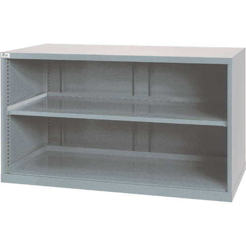 Shelf Cabinets, Steel, 33-1/2" H x 56-1/2" W x 28-1/2" D, Light Grey Nia-Chem Ltd.