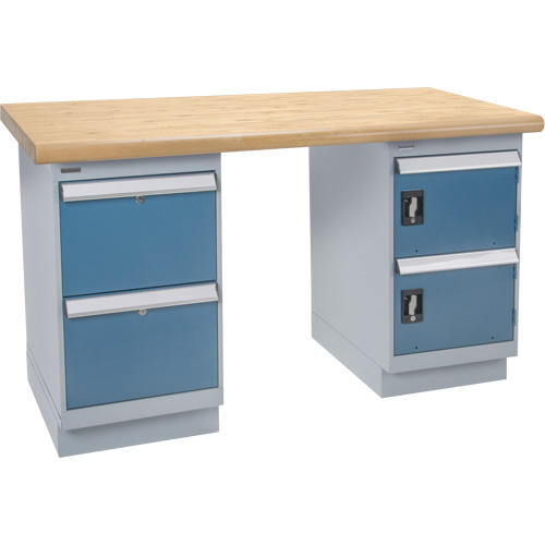 Heavy-Duty Workbench, Door & Drawers, 1500 lbs. Cap., 72" W x 36" D, 34" H Nia-Chem Ltd.