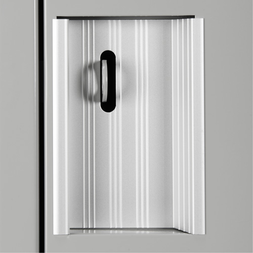 Clean Line Lockers, 2 -tier, Bank of 4, 48" x 18" x 72", Steel, Beige, Rivet (Assembled) Nia-Chem Ltd.