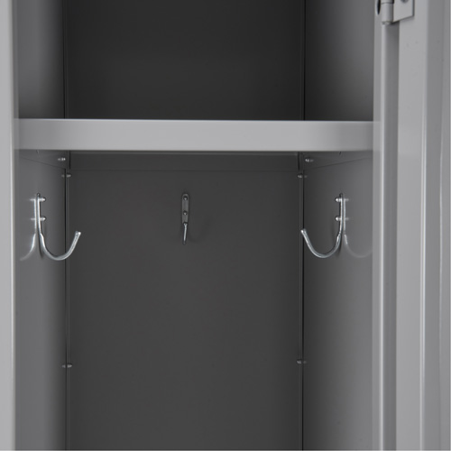 Clean Line Lockers, 3 -tier, Bank of 4, 48" x 18" x 82", Steel, Charcoal, Rivet (Assembled) Nia-Chem Ltd.
