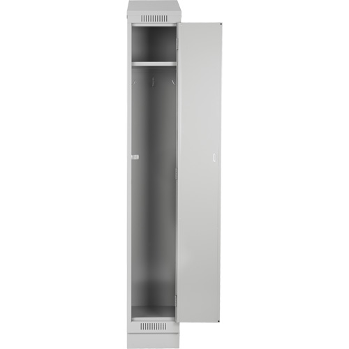 Clean Line Lockers, 3 -tier, Bank of 4, 48" x 18" x 76", Steel, Charcoal, Rivet (Assembled) Nia-Chem Ltd.