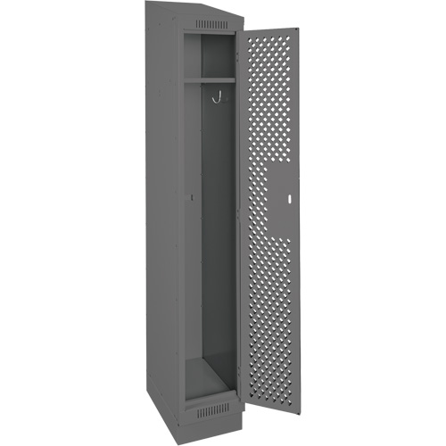 Casiers Clean Line, 12" x 15" x 82", Acier, Charbon, Rivet (assembl&eacute;), Perfor&eacute; Nia-Chem Ltd.