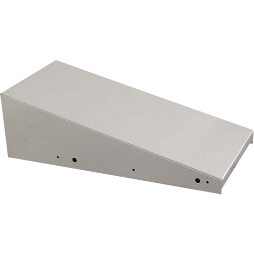 Clean Line Economy Lockers Slope Top, 4 Bank, 18" D x 48" W x 6" H, Grey, Steel Nia-Chem Ltd.