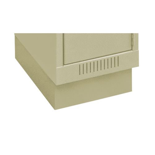 Clean Line Economy Lockers Recessed Base, 2 Banks, 4" H x 24" W x 18" D, Beige, Steel Nia-Chem Ltd.
