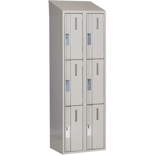 Casiers robustes Concorde, 3 niveaux, Bloc de 2, 24" x 18" x 78", Acier, Gris, Soud&eacute; (assembl&eacute;) Nia-Chem Ltd.