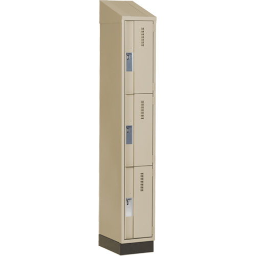 Casiers robustes Concorde, 3 niveaux, 12" x 18" x 82", Acier, Beige, Soud&eacute; (assembl&eacute;) Nia-Chem Ltd.