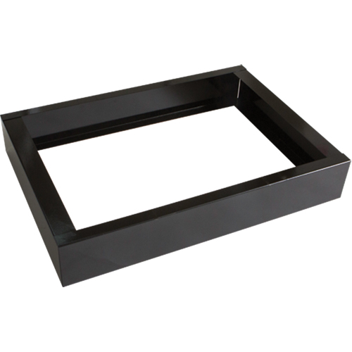 All-Welded Concorde - Heavy-Duty Lockers Recessed Base, 2 Banks, 4" H x 24" W x 17" D, Black, Steel Nia-Chem Ltd.