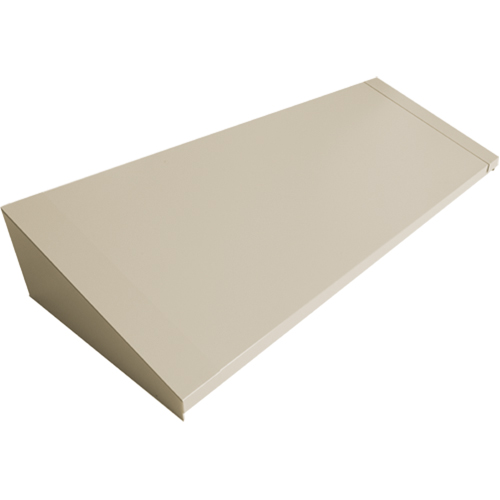 Dessus inclin&eacute; pour casiers robustes enti&egrave;rement soud&eacute; Concorde, Bloc de 4, 18" p x 48" la x 6" ha, Beige, Acier Nia-Chem Ltd.