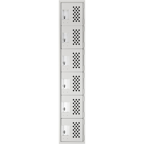 Clean Line Lockerettes, 6 -tier, 18" x 72" x 12", Steel Nia-Chem Ltd.