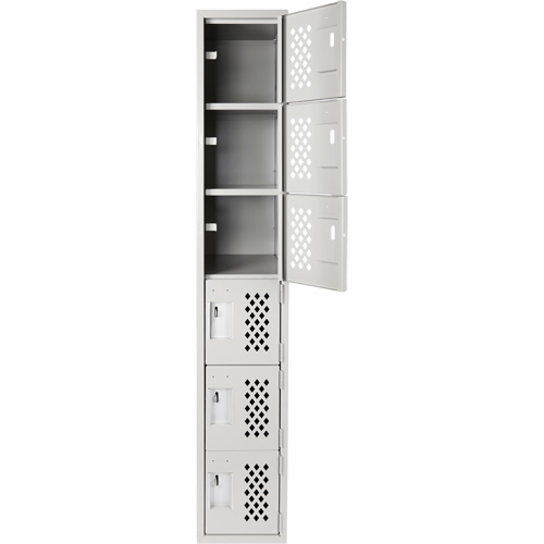 Clean Line Lockerettes, 6 -tier, 18" x 72" x 12", Steel Nia-Chem Ltd.