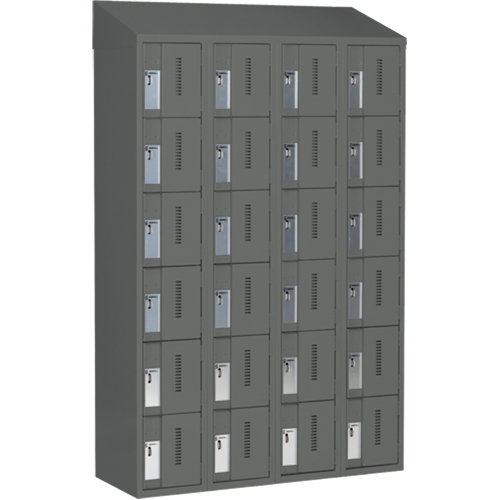 Casiers robustes Concorde, 6 niveaux, Bloc de 4, 48" x 18" x 78", Acier, Charbon, Soud&eacute; (assembl&eacute;) Nia-Chem Ltd.