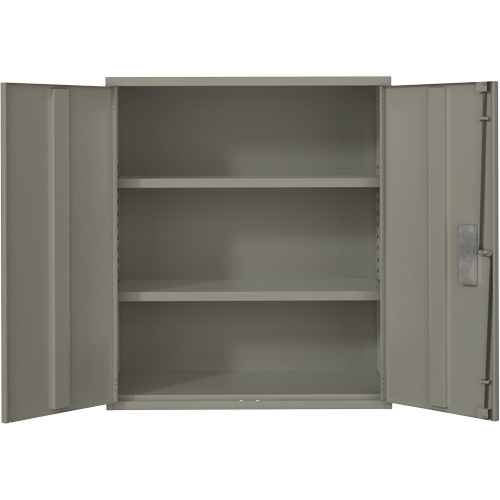 Lo-Boy Storage Cabinet, Steel, 2 Shelves, 40" H x 36" W x 18" D, Grey Nia-Chem Ltd.